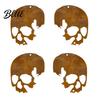 Classic Halloween Yard Decoration Skull Hanging Ornaments Metal Garden Sign Decorative Smooth Finish Decor Shaped Tags for Indoor Outdoor Anti-rust