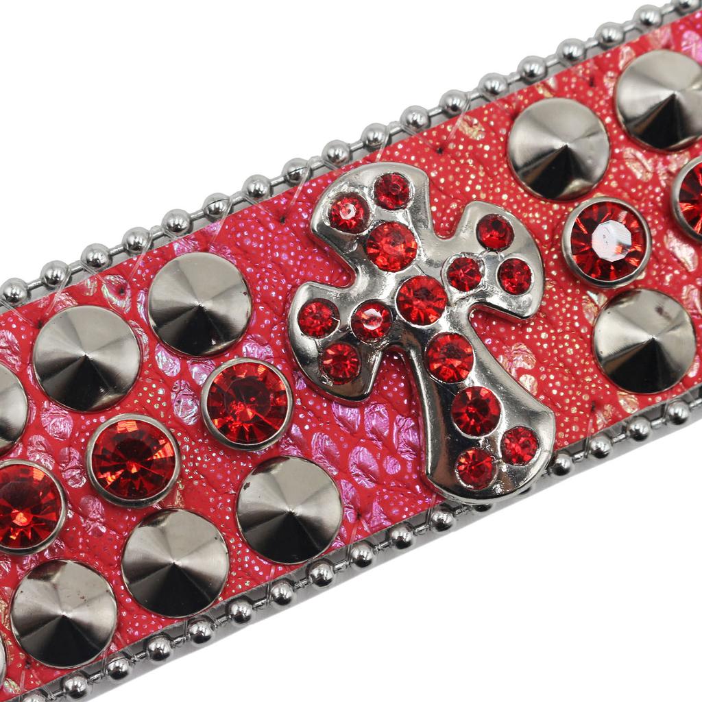 Amerikanisches Strassnietenarmband Armband Strasszubehör Punk Goth Personalisierter Schmuck