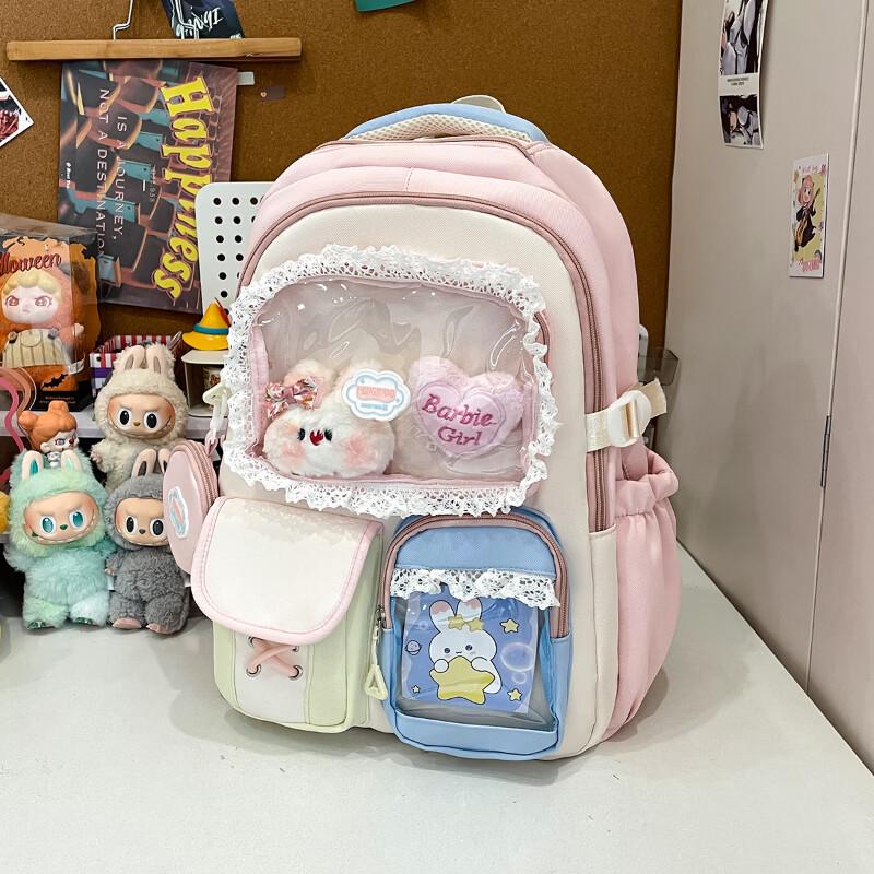 Li Shen Girly Ballet Lace School Backpack