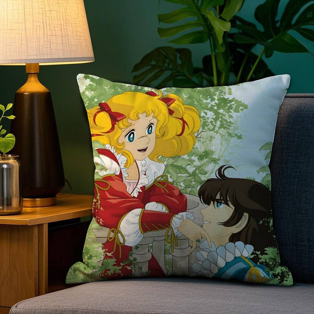 Poszewka na poduszkę Pluszowa tkanina Miękka Dwustronny nadruk Anime C-Candy Candy Poszewka na poduszkę na sofę Poduszki dekoracyjne