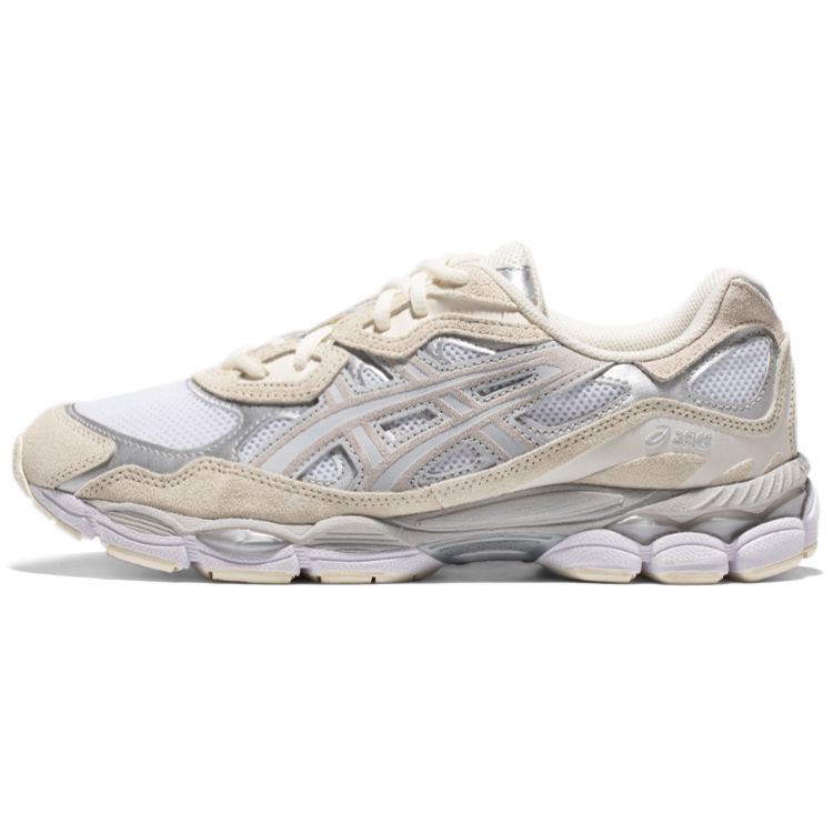 Мужские кроссовки ASICS Gel NYC White Oyster Grey кремовые 1201A789-105 41.5