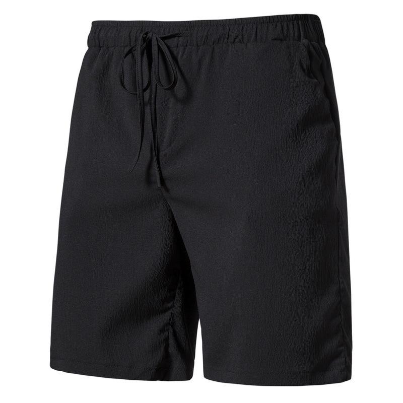 2024 Men's Casual Japanese-Style Cotton & Linen Drawstring Shorts - Solid Color, Lightweight, Youthful Design