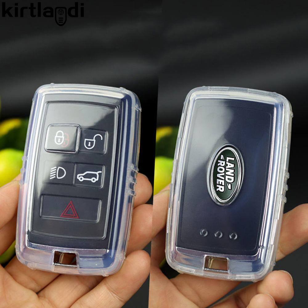 New Transparent TPU Key Cover For Land Rover Range Sport Evoque Velar Discovery 3 4 5 Jaguar XE XF E-Pace A9 A8 A9 X8 XJ XFL XJL