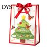 Transparent Plastic Goodie Bags Christmas Gift with Handles, Reusable Clear PP Treat for Present Wrapping Candy Apples Cookies, Holiday Party