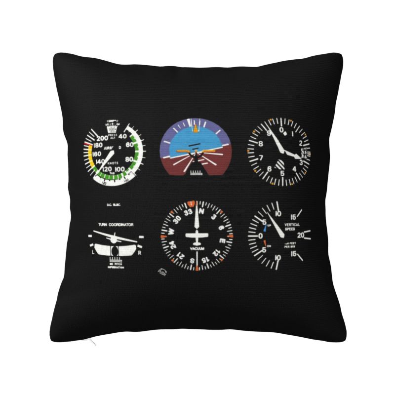 Custom Pilot Spitfire Pillow Case 40X40Cm Air Fighter Army Helmet Nordic Cushion Cover Car Pillowcase