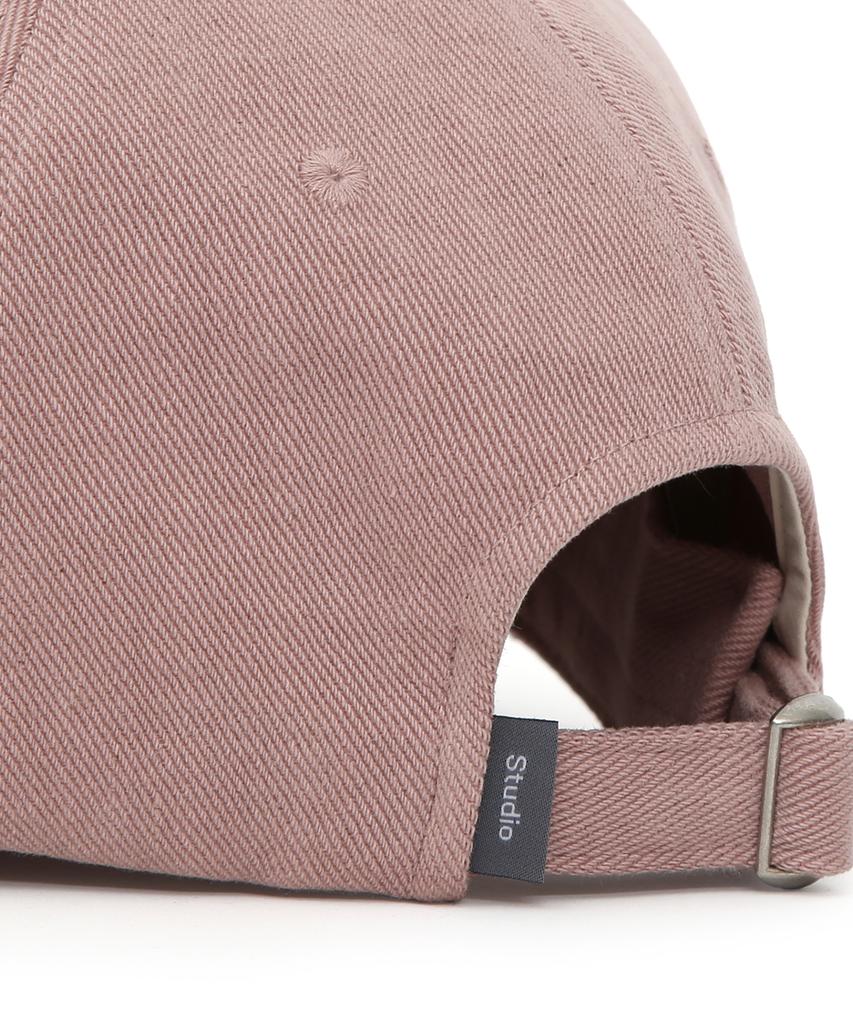 Eondeokeonteulolseutyudio Studded Logo Ball Cap Ball Cap / Jewel Stud / Batik Pink