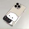Cartoon Cat Duo Phone Case For iPhone 17 Air 16E 16 15 14 11 Pro Max Plus 13 12 Mini 8 7 X Transparent Shockproof Cover
