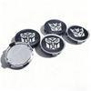 4pcs Transformers Logo Emblem Car Wheel Center Caps 74mm 69mm Wheels Hub Cap Decepticons Optimus Prime Badge Rim Hubcaps Cover