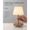 Outdoor Battery Operated Table Lamp Waterproof, 4000mAh Cordless Rechargeable, Touch Dimmable Desk Lamp, LED Night Light for Patio Camping Restaurant