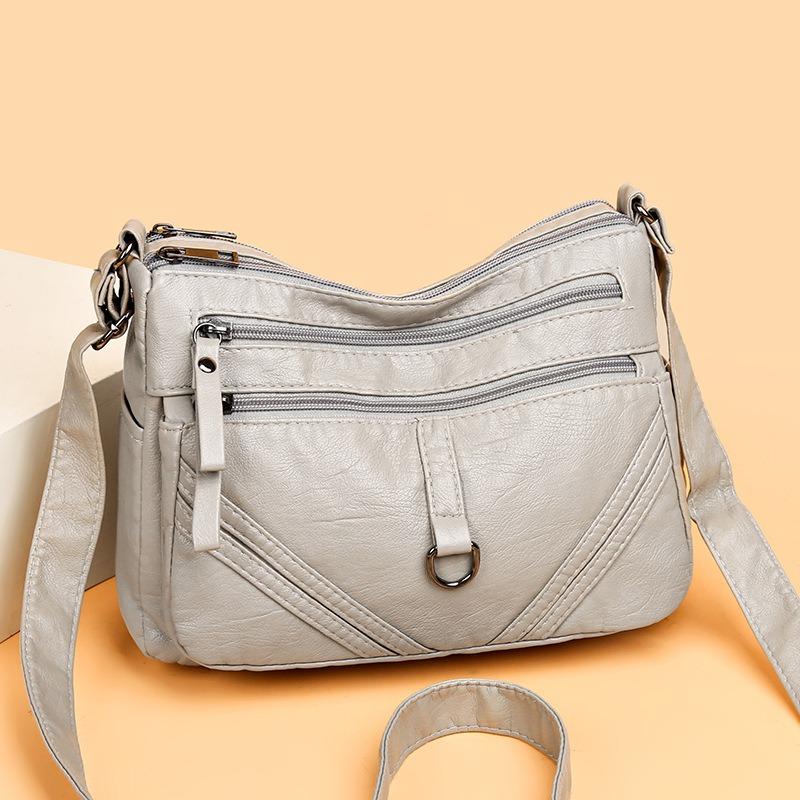 Bags Women's Casual Multi-layer Large Capacity Shoulder Bags Fashion Versatile Small Square Bags