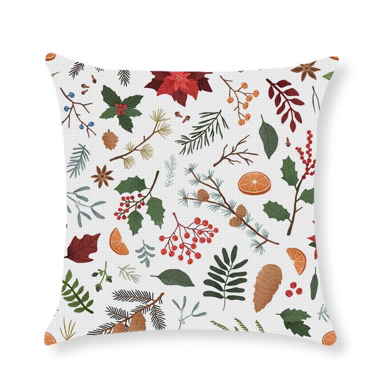 Home Christmas Throw Pillow Cover Holiday Home Cushion Cushion Cover Sofa Side Sleeping