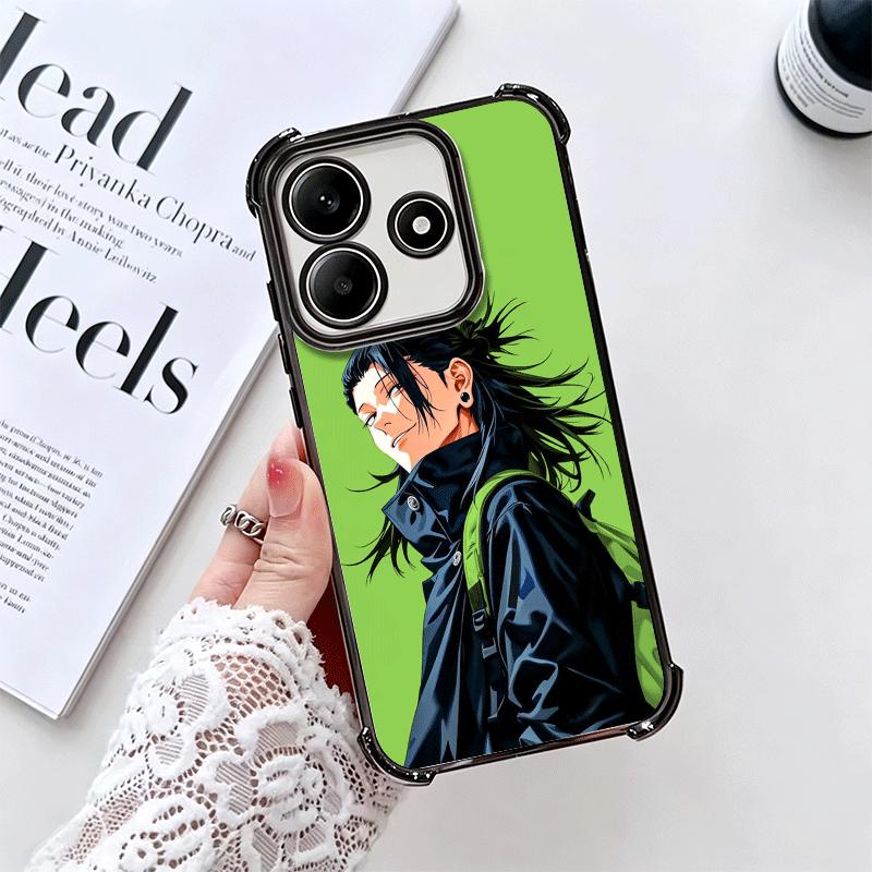 Anime Geto Suguru JUJUSU Soft Phone Case For Xiaomi Redmi Note 14 15 Pro Plus 13 12 11S 11T 5G 10 9S 9 Plating Anti-Fall Fundas