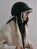 Olinkeompeulliteu Leather Poodle Padded Balaclava (Black)
