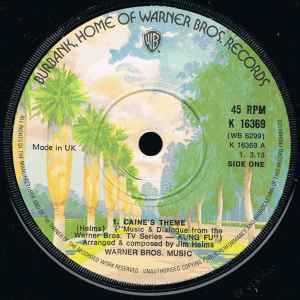 

7inch Record JIM HELMS Caines Theme K16369 Warner Bros. Re 1973 UK Soundtracks Musicals Used