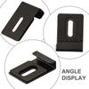 Black Mirror Clips Mirror Clip Bracket For Basements High Hardness Mounting Screws Included Protective Rubber Pads