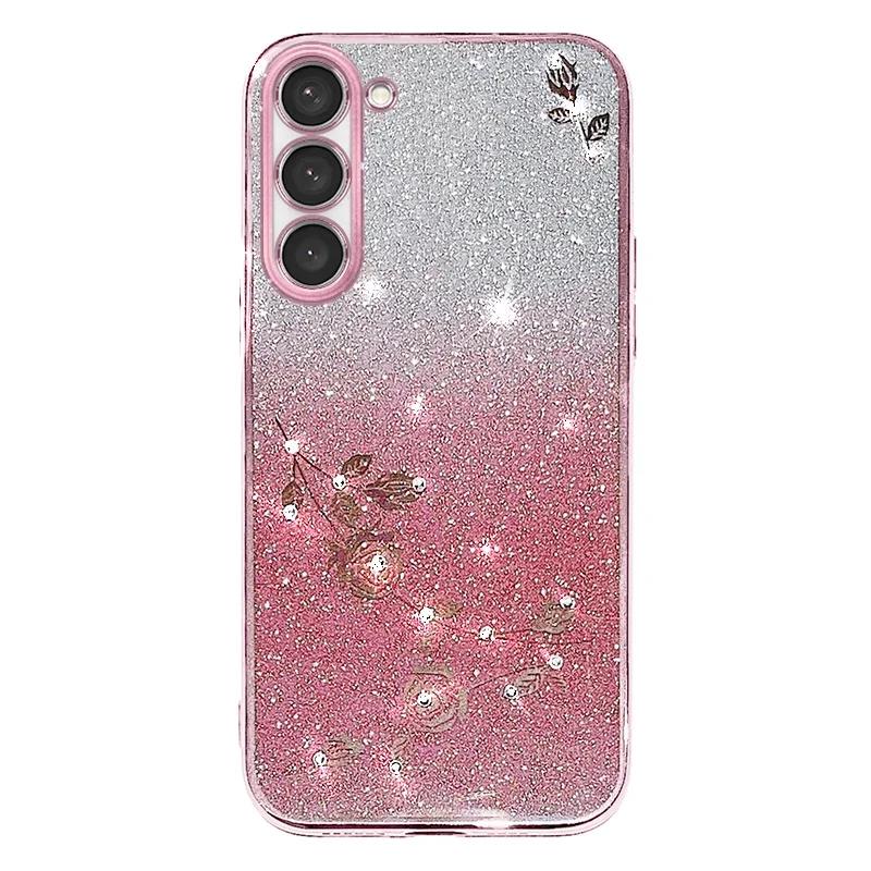 SoCouple Handyhülle für Samsung S24 S23 S20 S21 S22 FE S9 S10 S8 Plus Note 20 Ultra Glitzer Strass Diamant Hülle