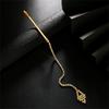 Forehead Ornament Crystal Hair Pin Unique Exotic Charm Perfect for Theme Party Music Festival and Stage Performances