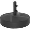 Parasol Base, Fillable Up To 30 Kg. Round Parasol Holder for Parasols 36/38/48 Mm. Black