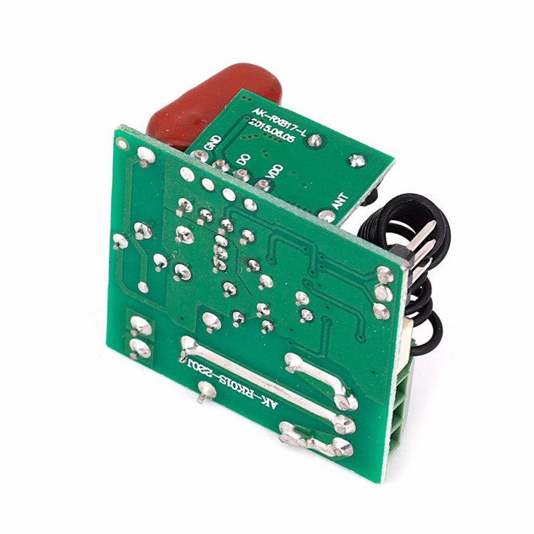 220V Remote Control Switch with NO/COM/NC Output and Learning Code
