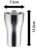 Tamahashi Tumbler, Silver (Mirror Finish), 300ml, 18-8 Stainless Steel, Double Structure, TM-037