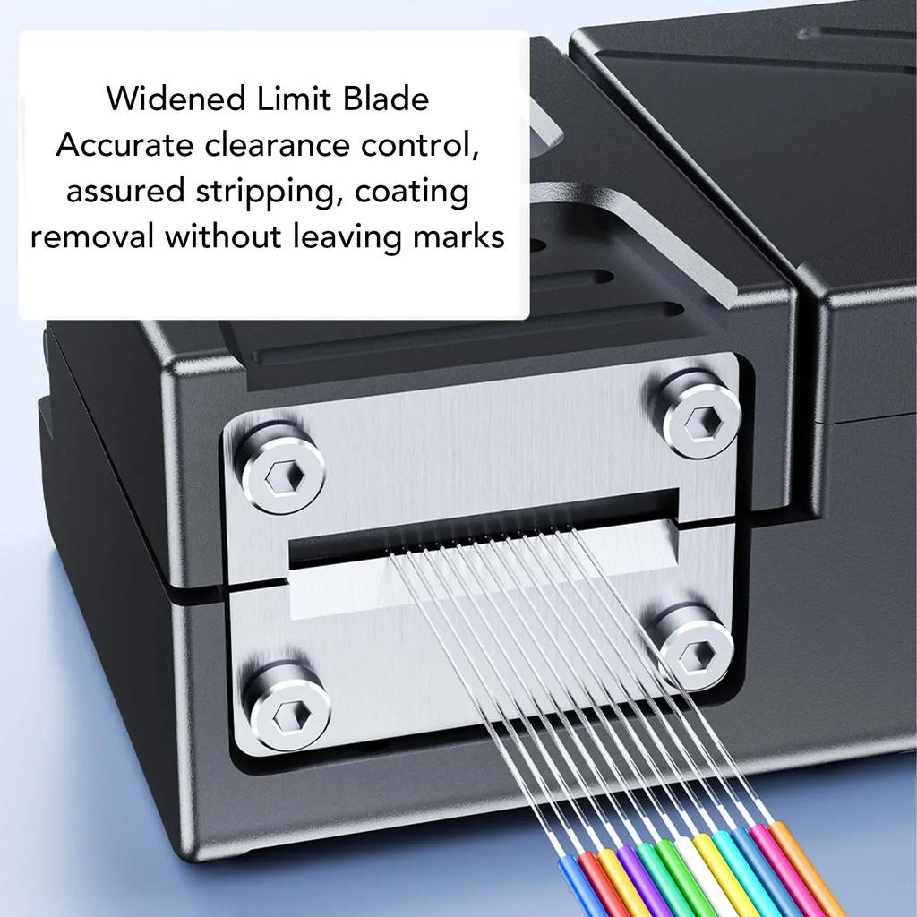 Heat Stripping Tool Accurate Control 8 Levels Temperature Optic Thermal Stripper for 2-24 Cores Ribbon Fibers