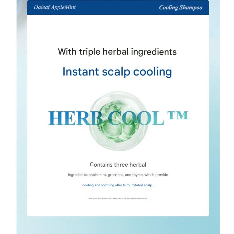 Daleaf Šampon AppleMint pro lepší chlazení kořínků 500 ml (3 Možnosti)