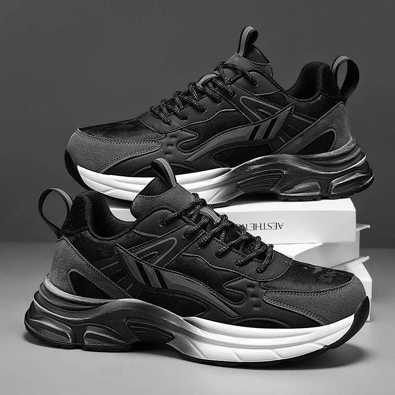 Men's Sports Shoes Casual Thick Soled Sports Shoes Running Second Rebound Shoes Men's Suitable Tennis Campus Running Shoes Shoes