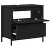 Black Oak Effect Bathroom Vanity Unit with Drawers