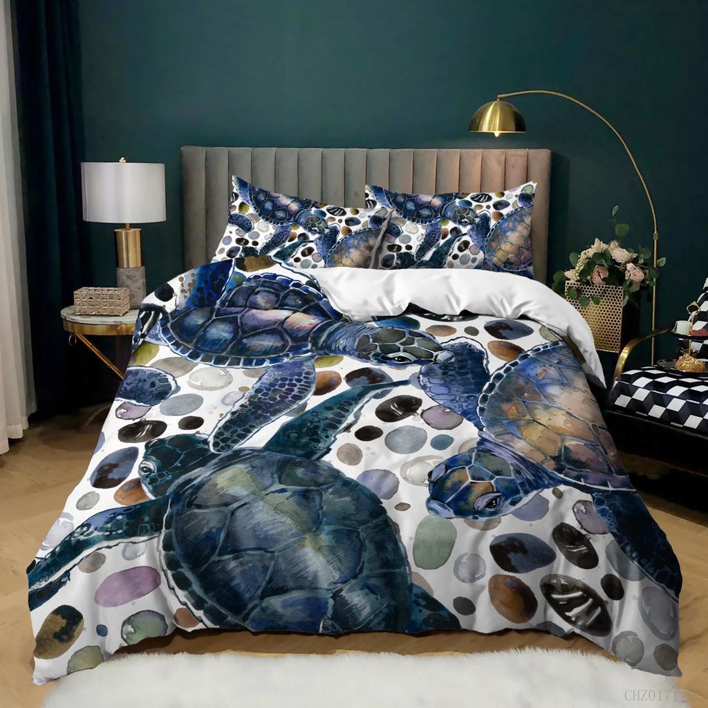 Printed Animal Three-Piece Quilt Cover Bedding New