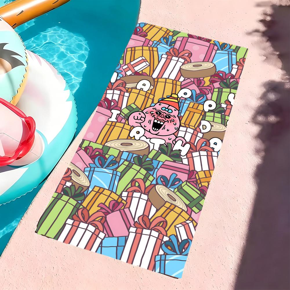 Character O-Opanchu Usagi Towel Microfiber beach towel, quick-dry, sand-free, ultra-fine fiber, super soft.