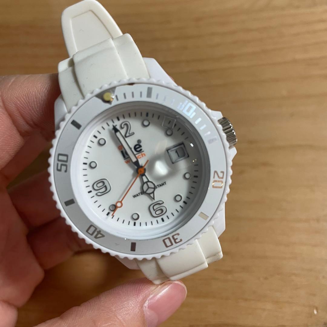 Used Ice-Watch White Silicone Belt Diver