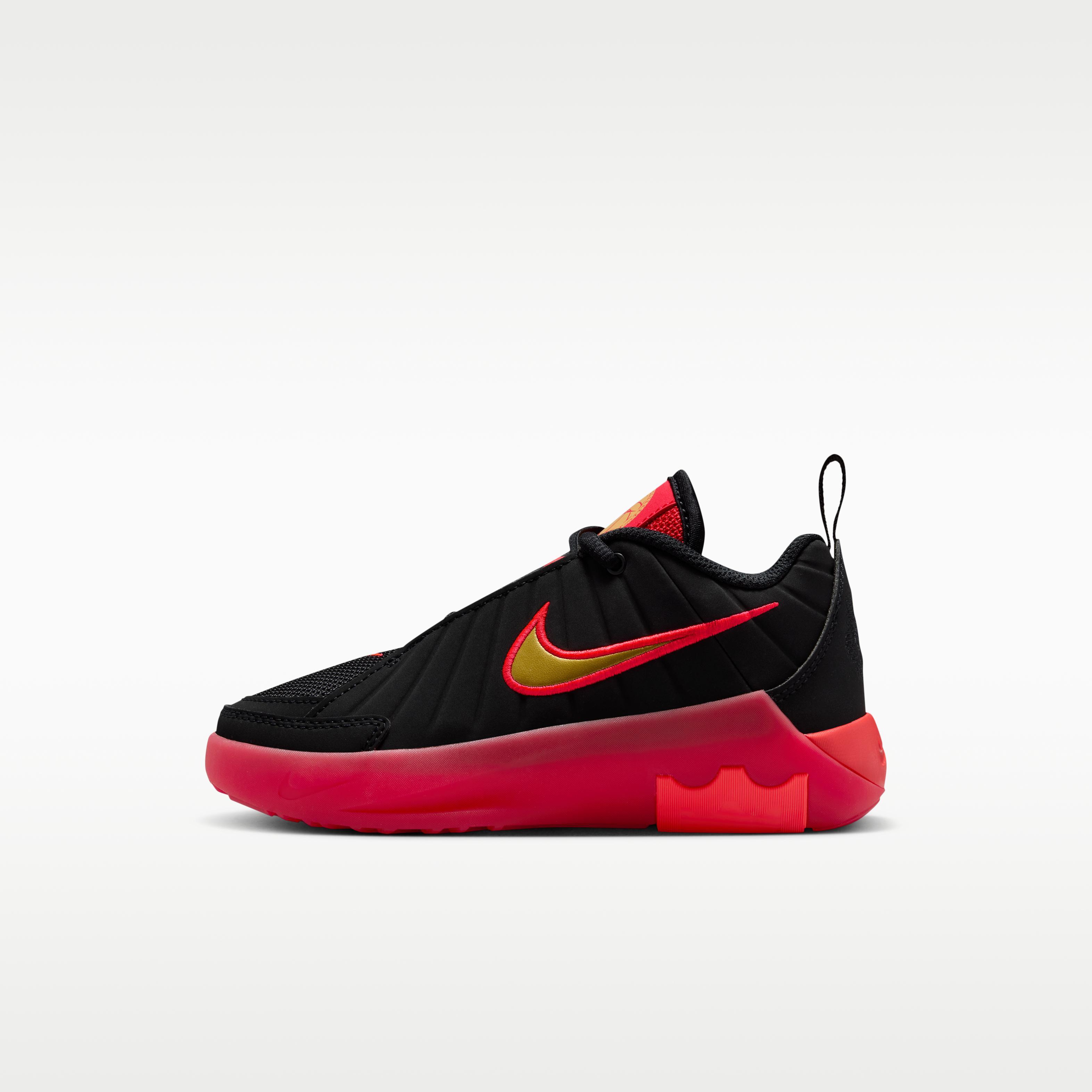 Nike LeBron Witness 9 Black Red Bright Crimson Gold (PS) 28