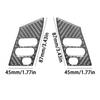 2Pcs For Lexus RX330 RX350 Carbon Fiber Steering Wheel Button Cover Trim Type A
