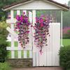 2PCS Wall Hanging Petunias Plants Artificial Morning Glory Hanging Flowers Fake Flower Outdoor Home Garden Wedding Decoration