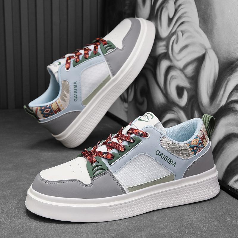Mens Skate Shoes 2026 New Trend Casual Sneakers Breathe Wear-resistant Anti Slip Flat Street Skateboarding Shoes for Man