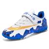 Football Shoes Broken Nails Breathable Velcro Large Children Medium Children Sneakers Breathable Students Grass Game Sneakers