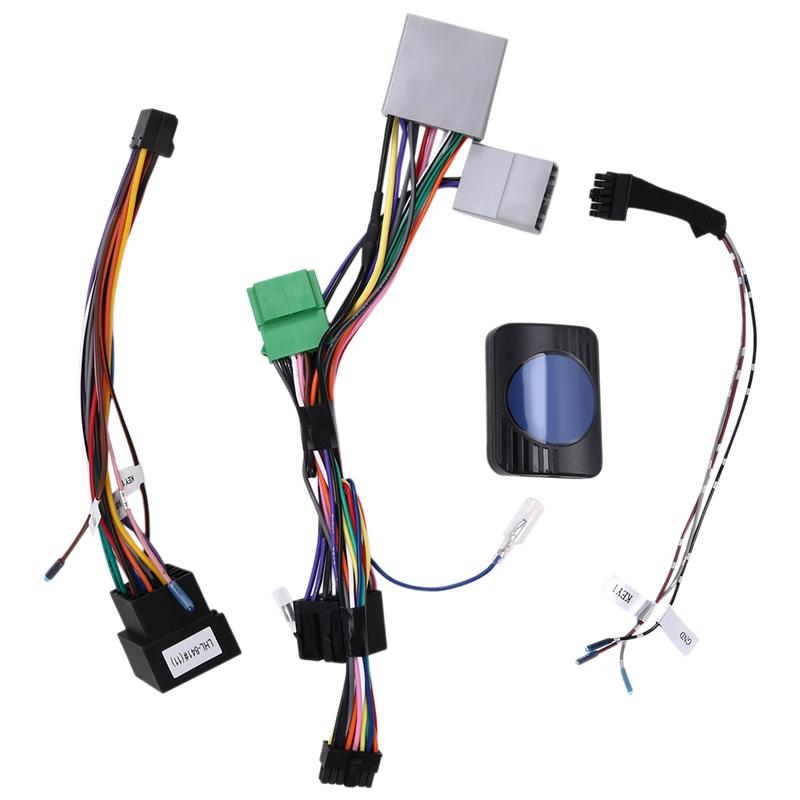 Powerful For Honda Civic Hatchback Adapter Cables Wries Car Radio Android 16Pin Cable 2006+ ISO Power Cable Photo Color
