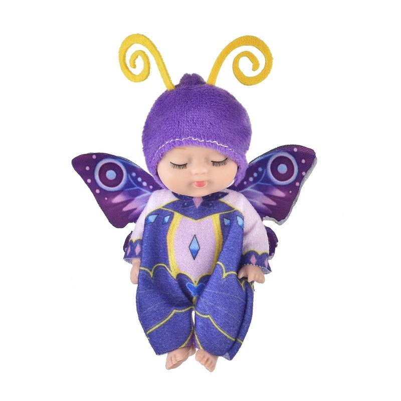 

Sleeping Mini Reborn Baby Dolls Lifelike Cute Adorable Dolls with Butterfly Fox Sunflower Outfits Playset Kids Gift Toy
