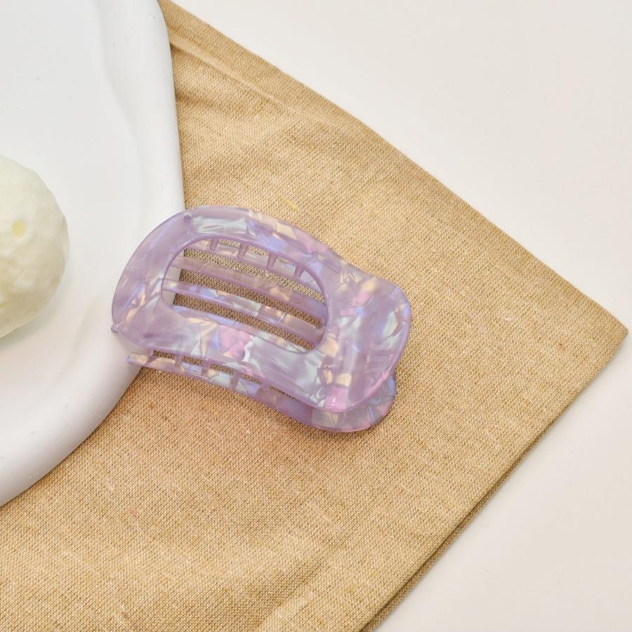 

New Acetic Acid Flat Large Hair Clip Round Shark Clip Half Tuck Back Head Tray Hair Scratching Accessories Wholesale