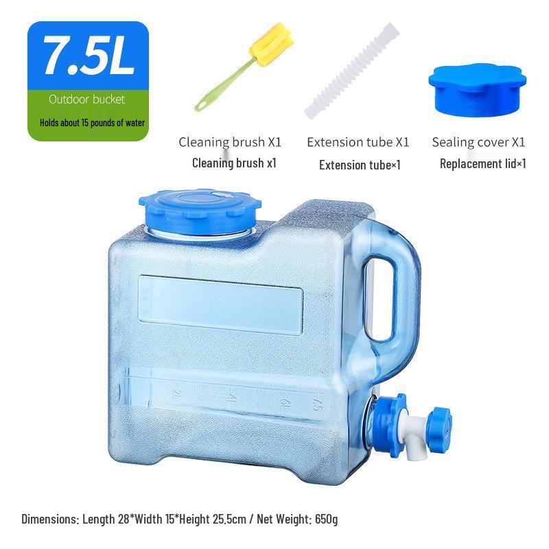 Portable Outdoor Water Storage Container with Faucet