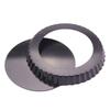 Heavy Duty Tart Pans Removable Loose Bottom Nonstick Quiches Pans Fluted Side Round Bakings Pans Tray Dishwasher Safe