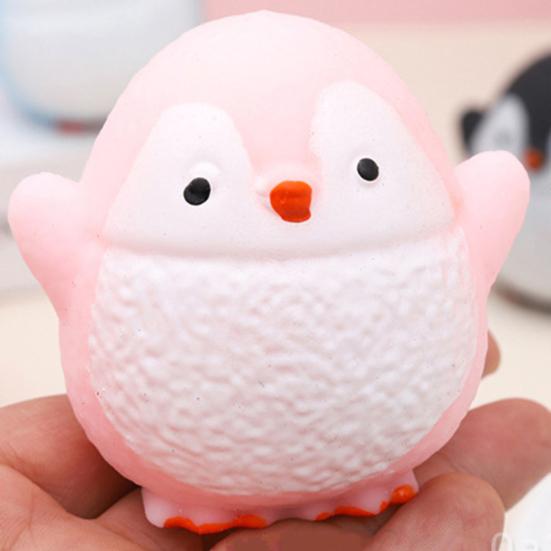 Shapeable Penguin Squeeze Toy Stress Anxiety Relief Slow Rising Simulation Penguin Sensory Toy Soft TPR Calming Animal Fidget Toy