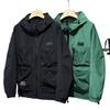 390 Pounds Extra Large Size Spring New Coat Hooded Work Jacket Men Plus Fat Plus Fat Loose Top