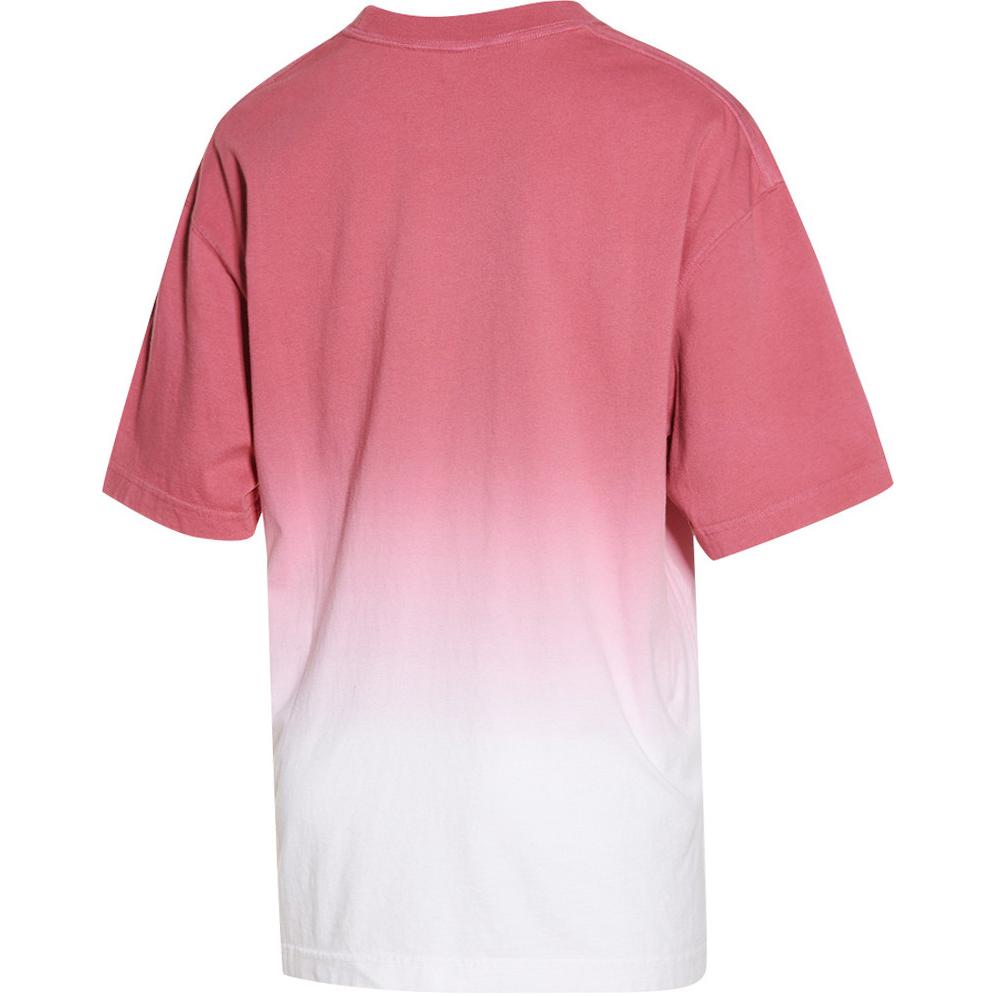 Jordan Fitness Training Gradient Short Sleeve T-Shirt Women Tops Pink White CU6373-101