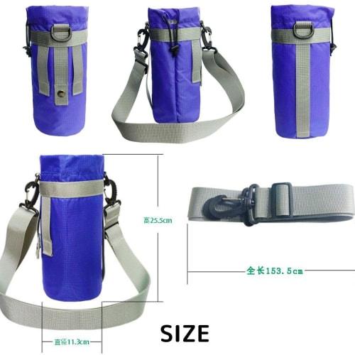 CLAFTLAB SAIL Water Bottle Cover, Large Size (1.5L Capacity), with Shoulder Strap, Keeps Water Bottles Cold or Hot, Gray, Fits 800ml to 1.5L Water Bot