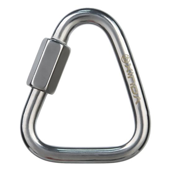 

XINDA Triangle Quick Link Multifunctional Large Pull Mini Rustproof Wear-resistant Heavy Duty 304 Stainless Steel Aerial Work Outdoor Climbing 6 mm