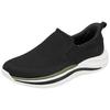 Skechers Slip-Ins Comfortable Walking Shoes Easy On And Off Lightweight Breathable Low Top Casual Shoes Men Sneaker Black White 211085-BLK
