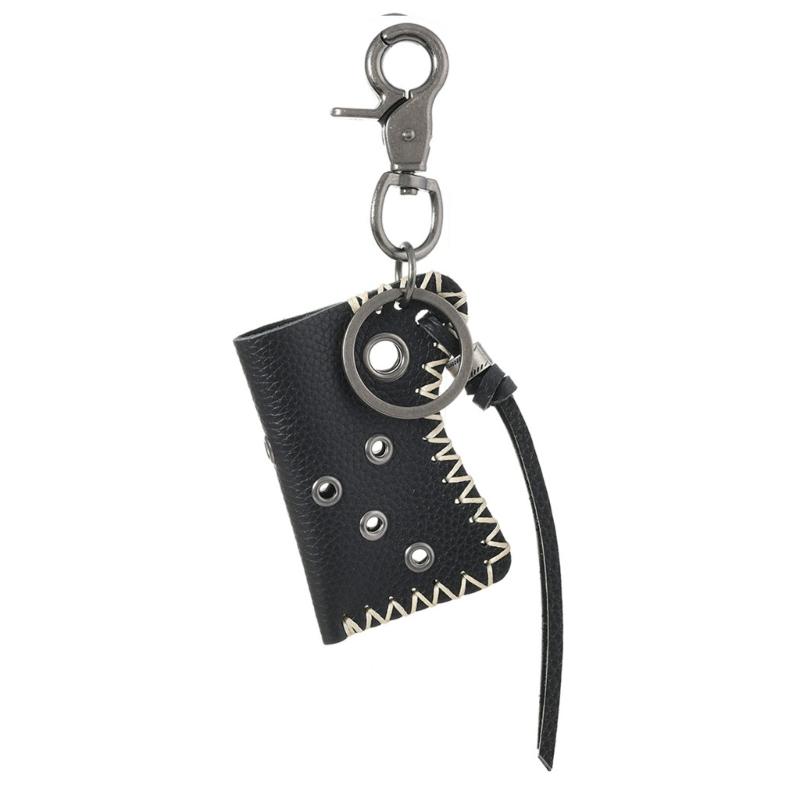 Sturdy Cowhides Lighter Pouch Keychain Stylish Leather Lighter Pouch Keychain Pendant Charm for Everyday Convenience
