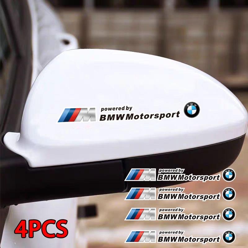LLIT4 4Pcs Car Logo Decorate Body Stickers For BMW Performance F30 X6 G05 F40 F10 X3 E90 F20 E46 E60 E70 E39 G20 E36 E87 X7 E92 E91 X1
