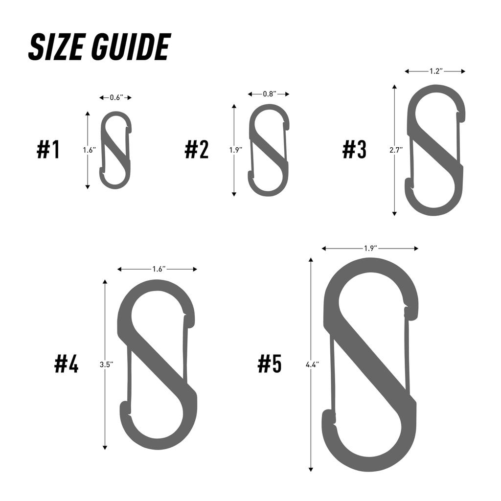 NITEIZE Sbiner Stainless Steel Carabiner #5 Black SB5-03-01 (Japanese Genuine